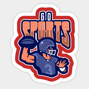 Go Sports - American Football Fan Sticker